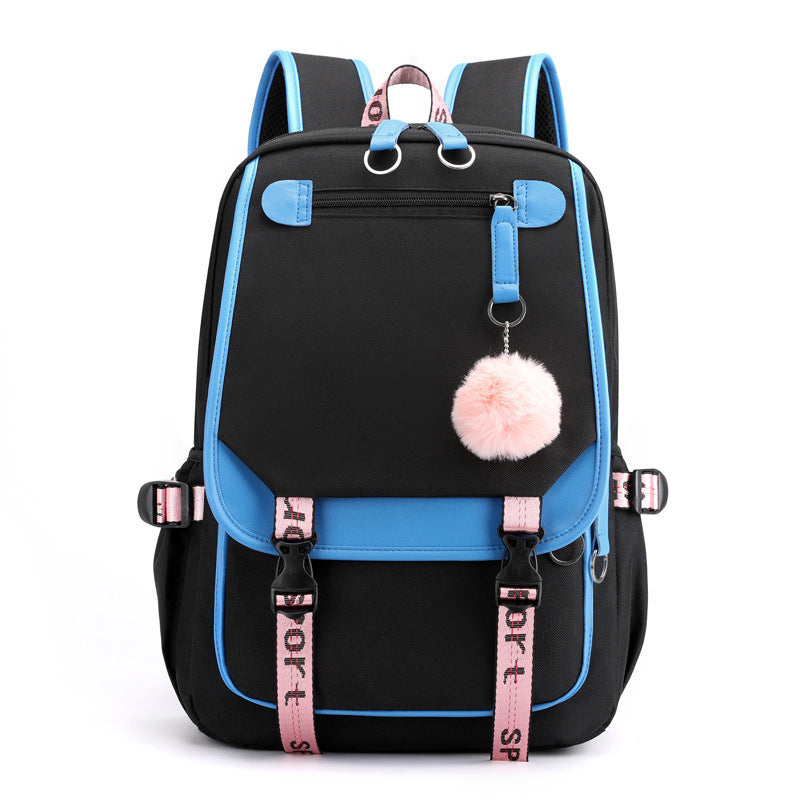 Luminous Usb Rechargeable Backpack  Student nylon