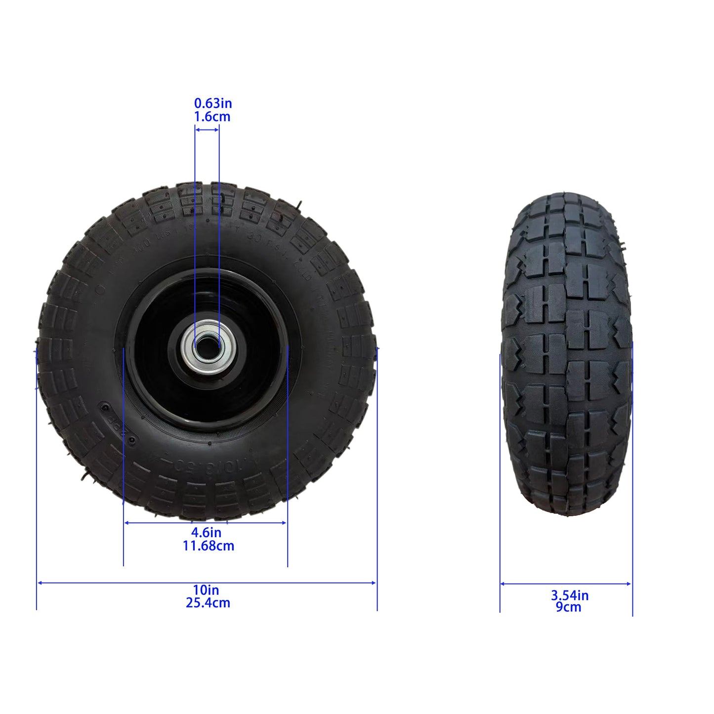 Air Wheels 410/3.50-4 10 Inches