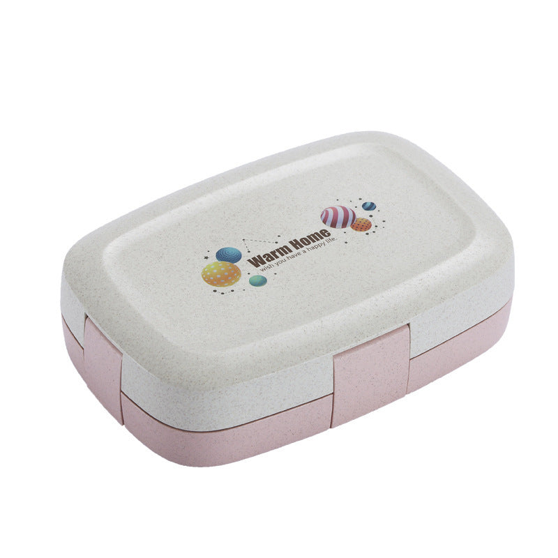 Double Layer Lunch Box Student Bento Tableware Set
