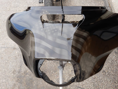 Fairing Ghosted tattered American flag