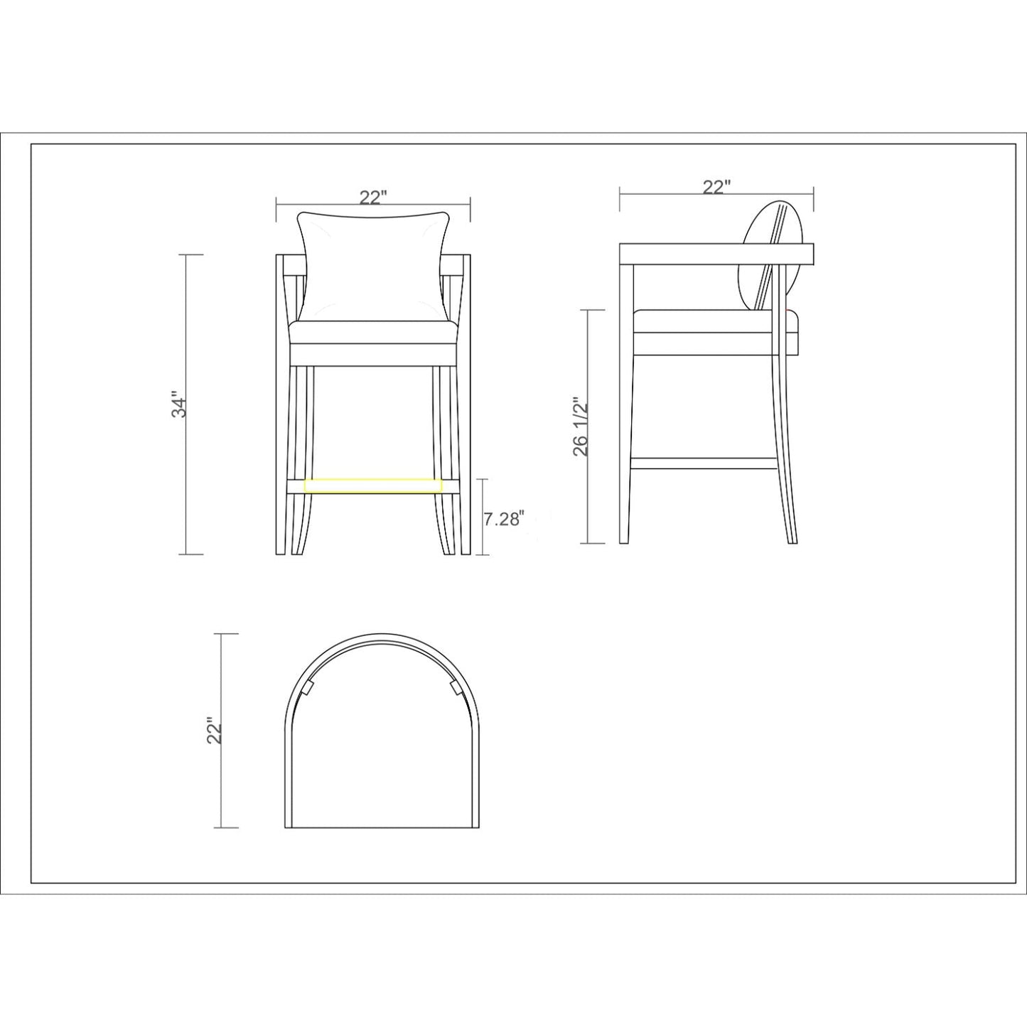 Ritz - Counter Stool