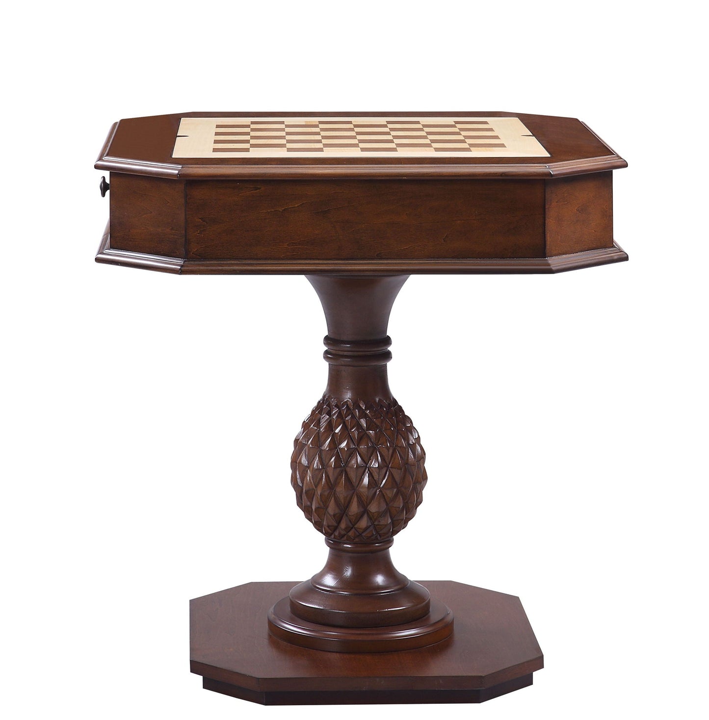 Bishop Reversible Chess Checker Game Table With Game Tray