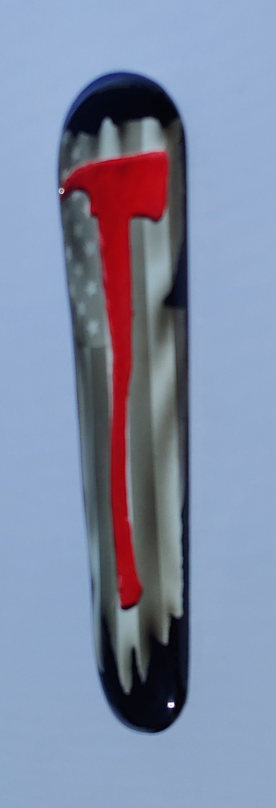 Axe recessed American Flag Console insert