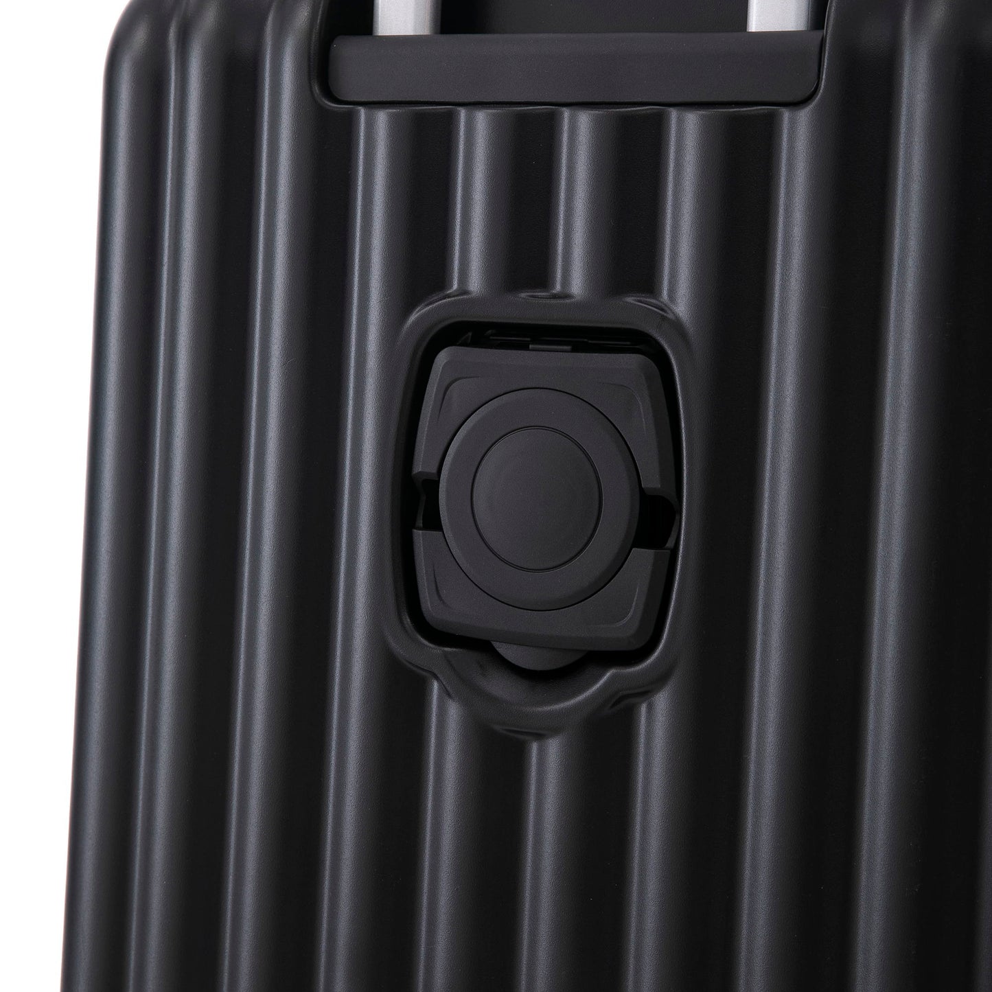 20" / 24" / 28" 3 Pieces / Set Spinner Wheel Luggage, Carry On Suitcase, With Cup Holder & USB Port & Phone Holder