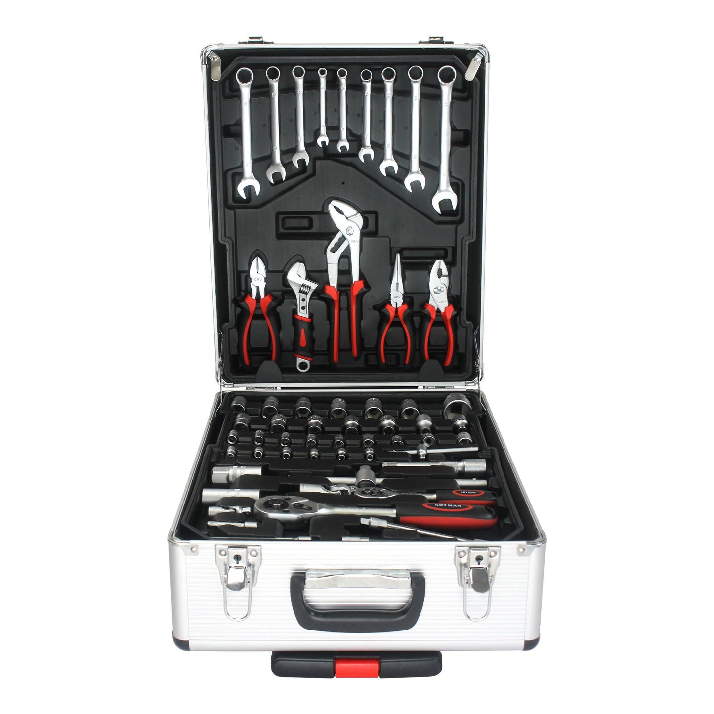 899 Piece Home Repair Tool Set With Rolling Plastic Toolbox, 4 Drawers, General Household Maintenance Kit