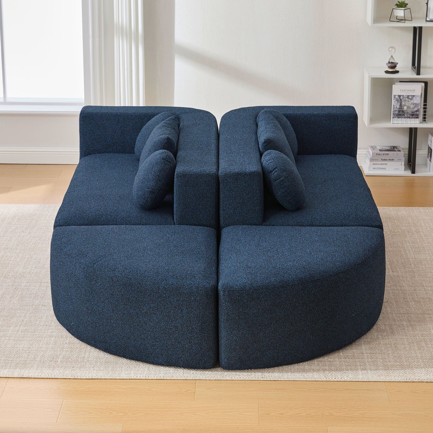 Boneless - Couch Modular Sectional Sofa With Deep Seating And Curved Design