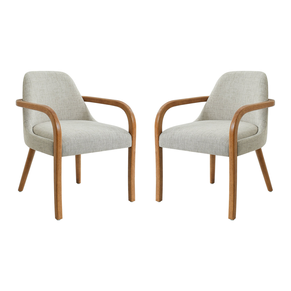 Set of 2 Mid-Century Dining Chairs