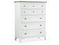 Heron Cove - Two Tone Drawer Chest - Chalk White And Dovetail Gray