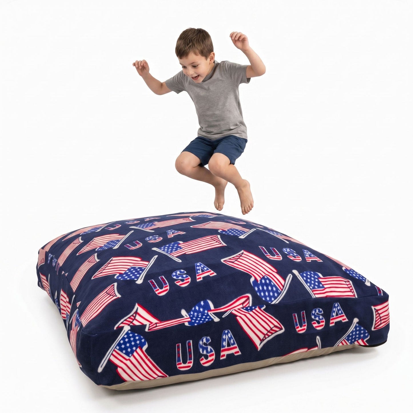 Sensory Crash Pad for Kids & Adults – Removable Washable Fleece Cover