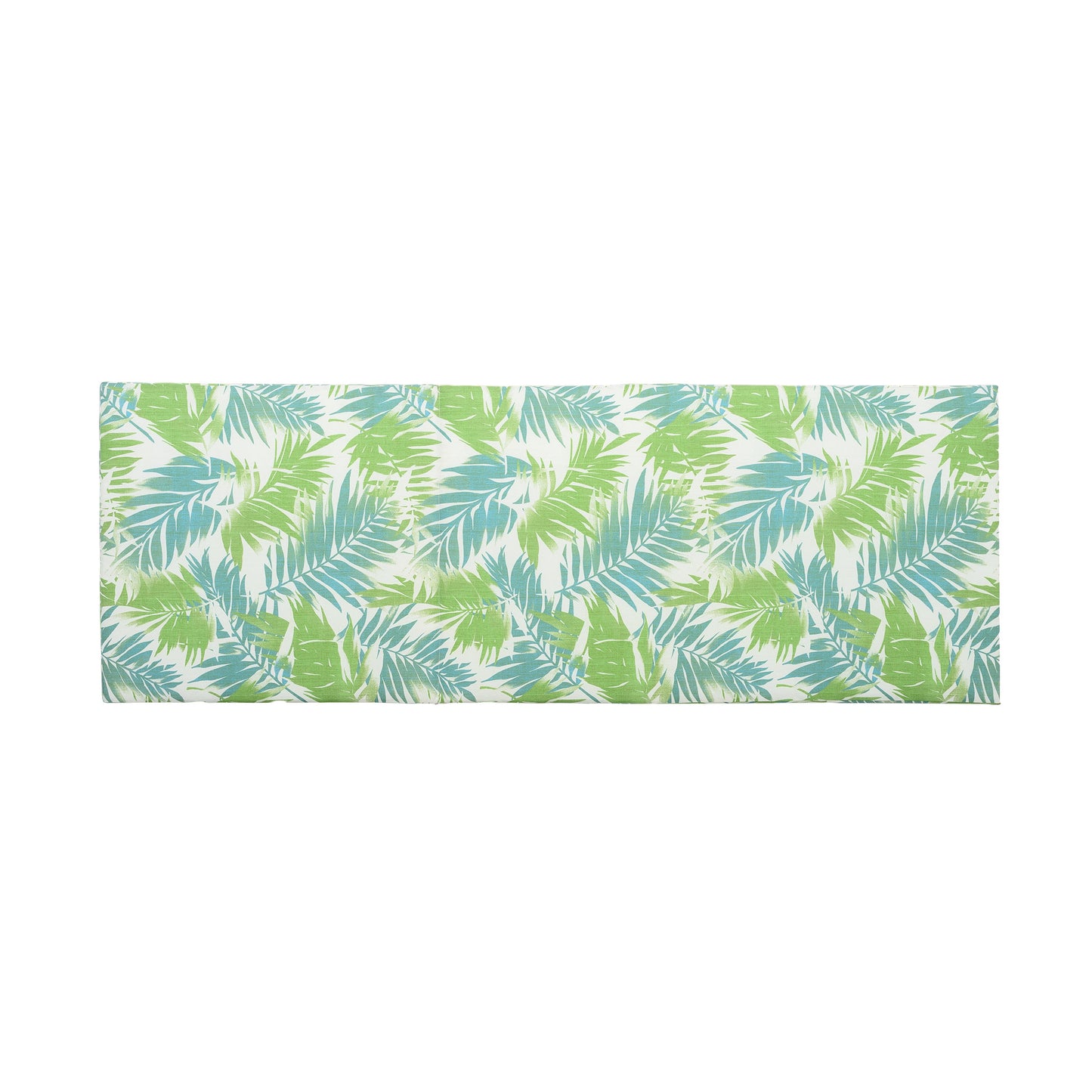 2" Thick Floral Chaise Lounge Cushion in Leaf Coconut