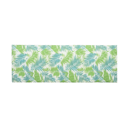 2" Thick Floral Chaise Lounge Cushion in Leaf Coconut