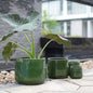 Handmade Solid Glazed Ceramic Planter Set of 4