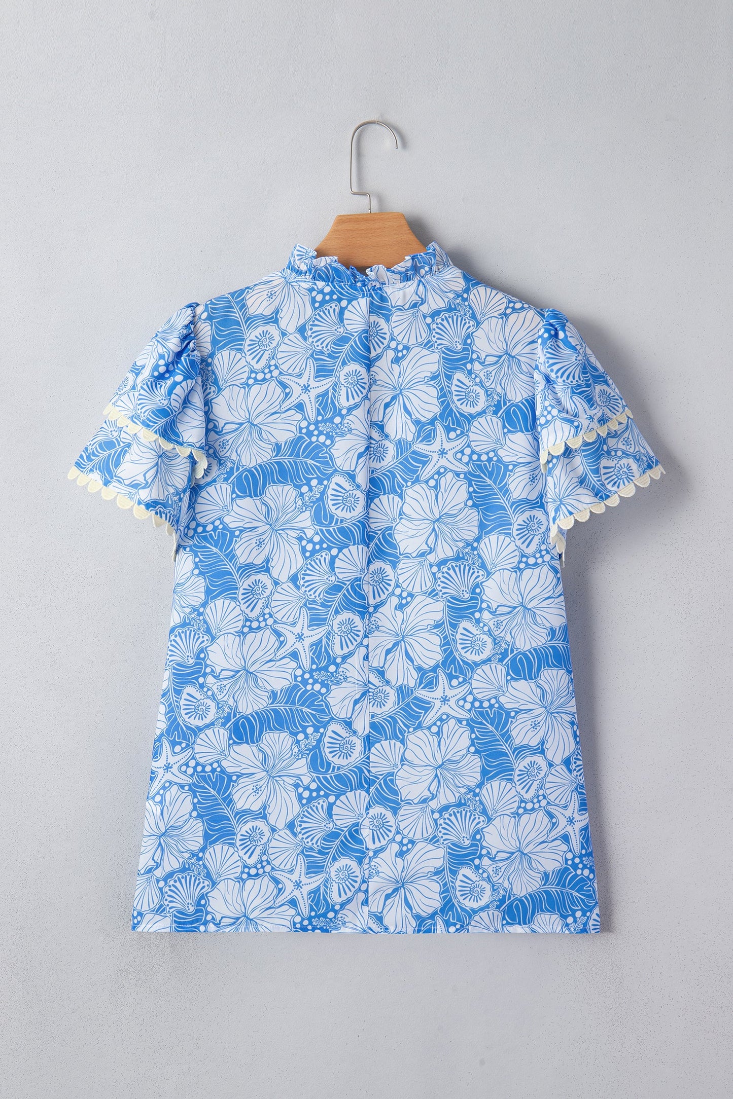 Kataleya Trim Short Sleeve Blouse