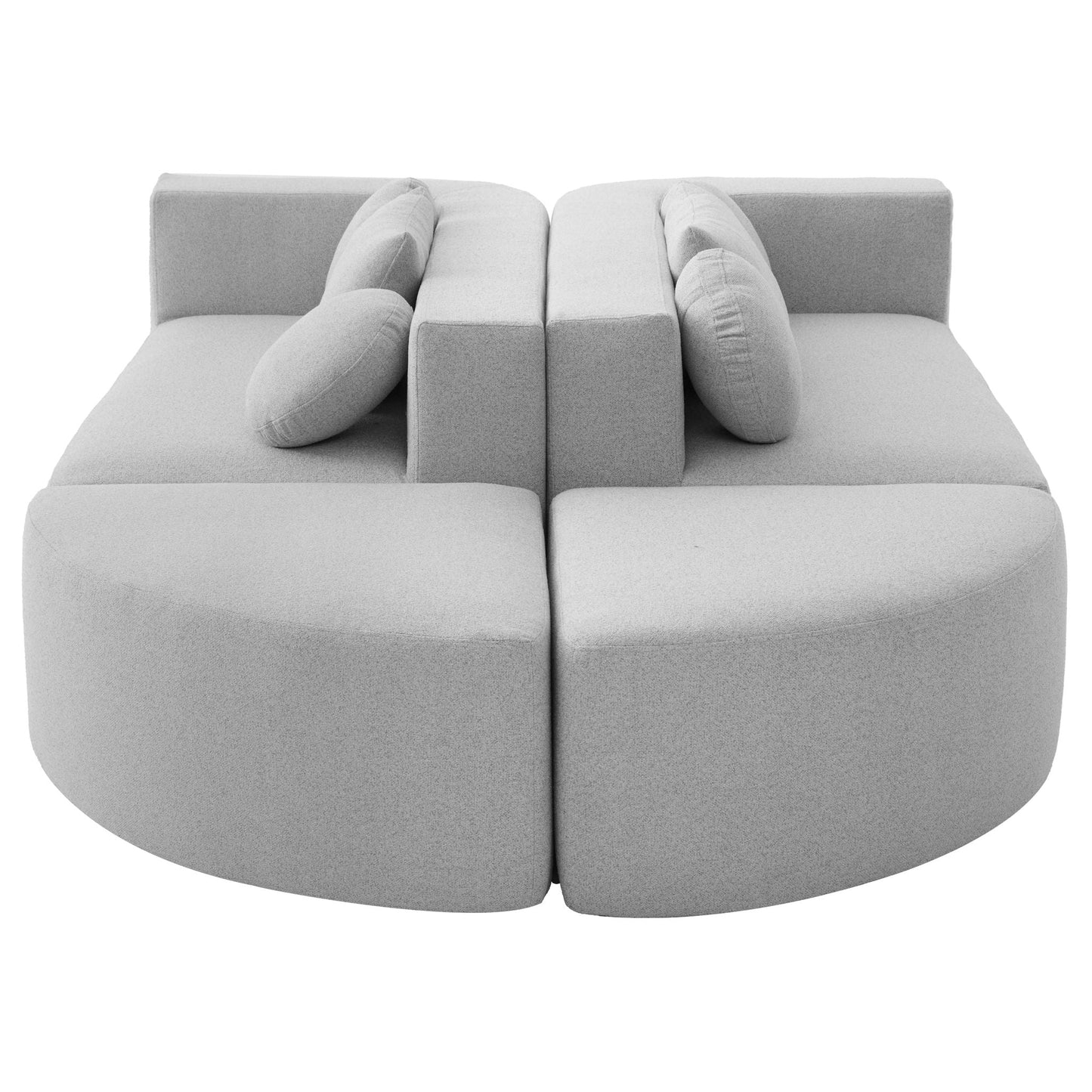 Boneless - Couch Modular Sectional Sofa With Deep Seating And Curved Design