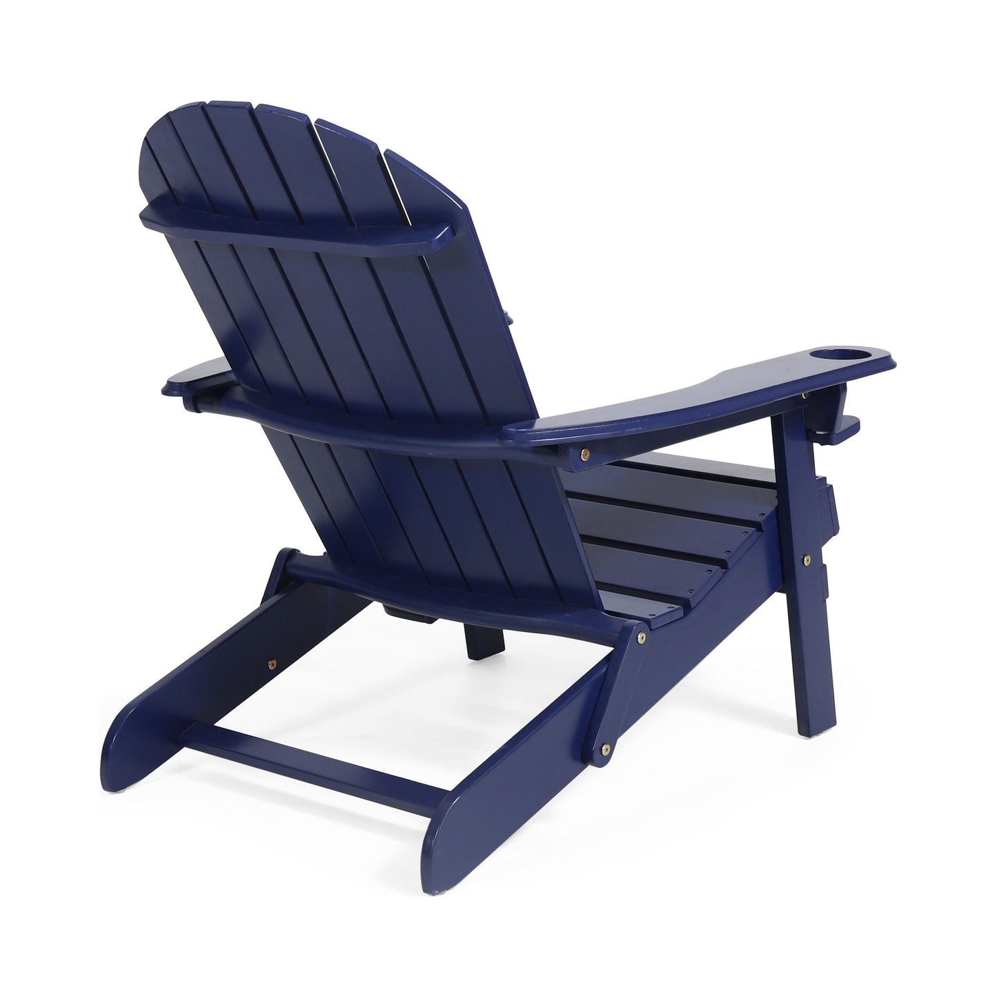 Zenithia Outdoor Foldable Adirondack Chair with 2 Cup Holders