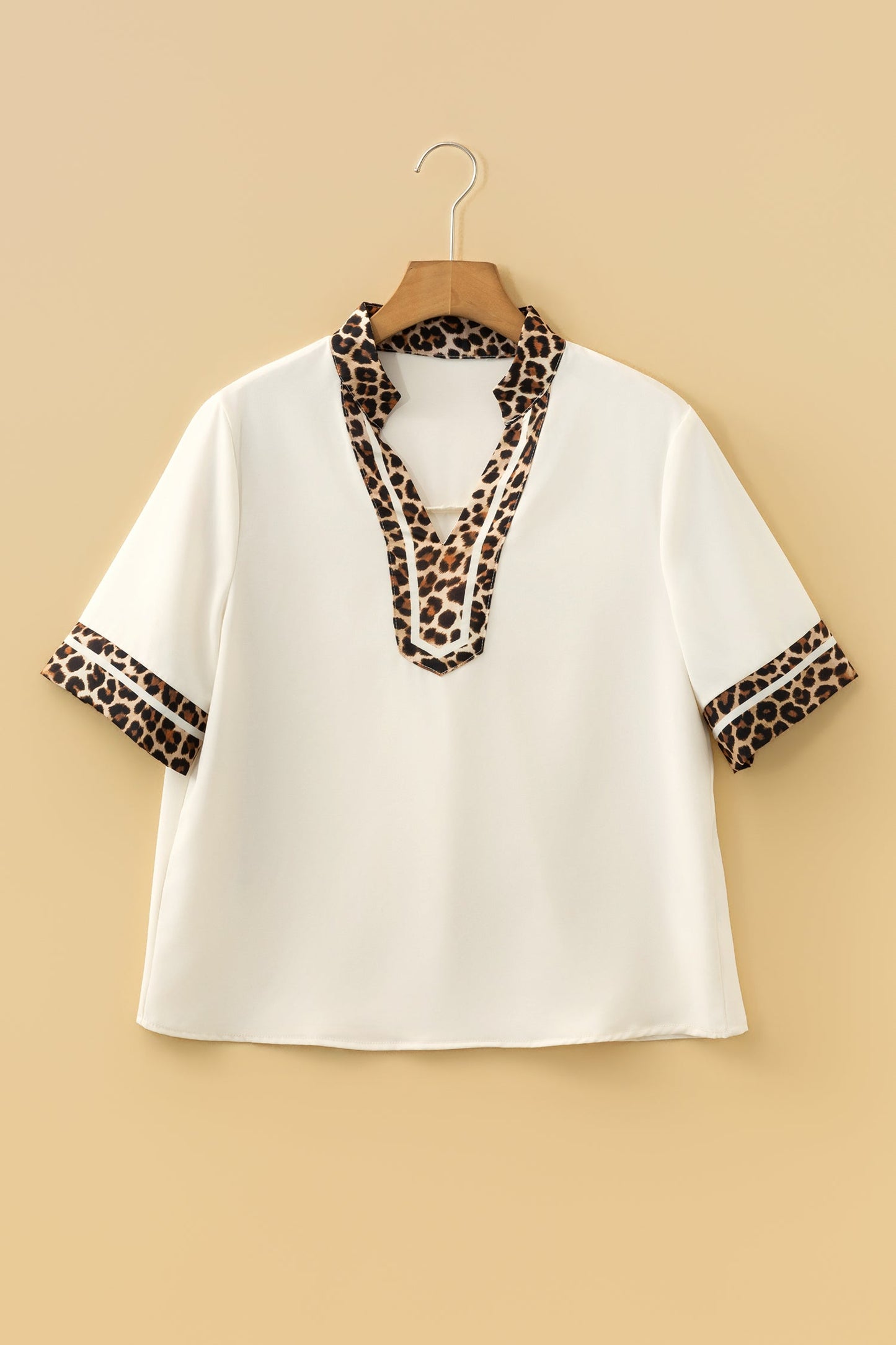 Lakelyn Trim Short Sleeve Blouse