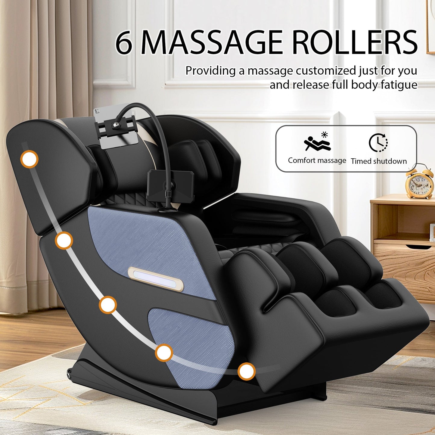 Massage Chair Recliner with Zero Gravity and Full Body Air Pressure