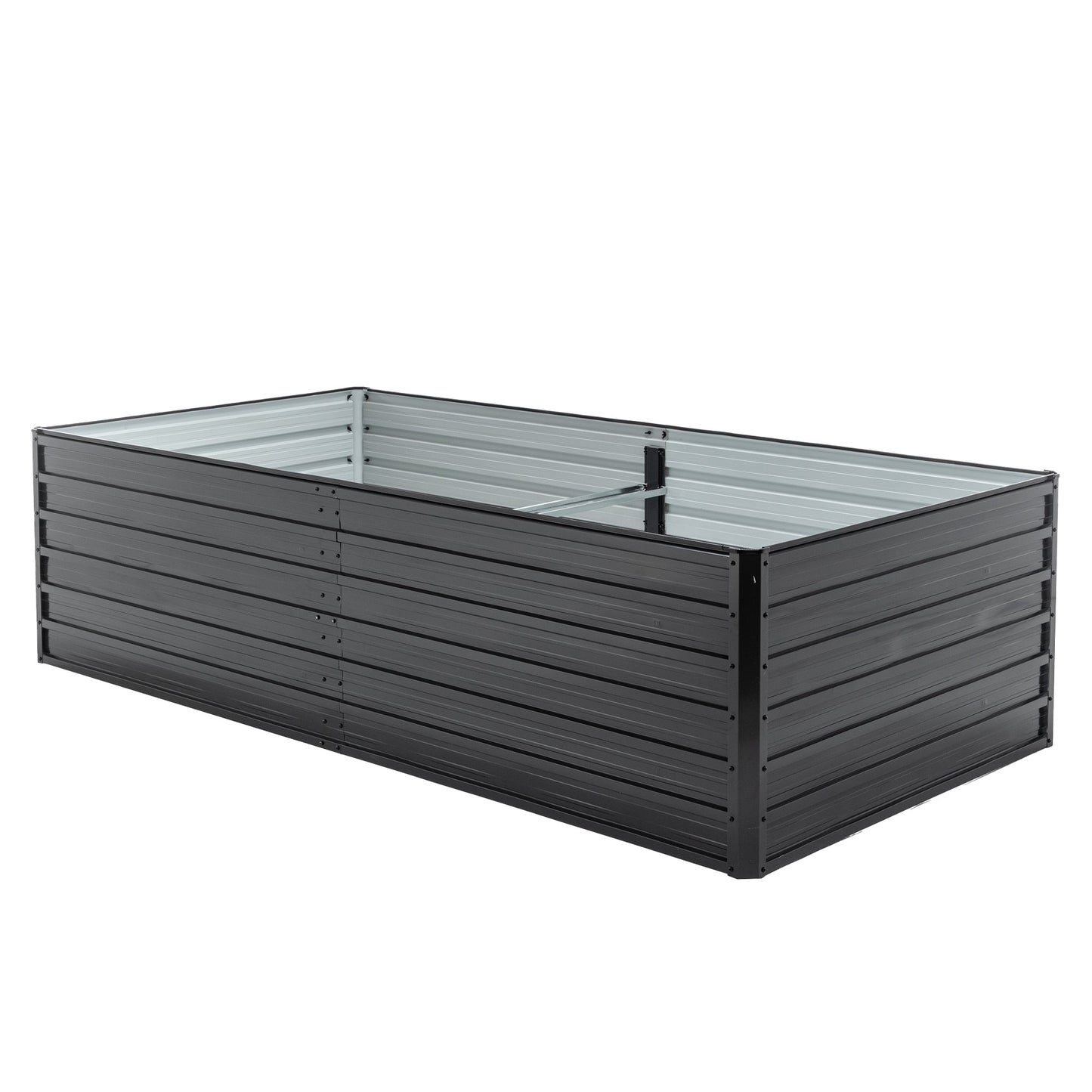 Metal Raised Garden Bed Outdoor 7.2x3.6x2 FT Galvanized Raised Garden Bed Kit