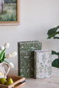 S/2 Decorative Book Boxes with Rustic Floral Patterns