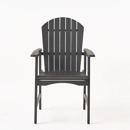 Outdoor Weather Resistant Acacia Wood Adirondack Dining Chairs (Set of 2)