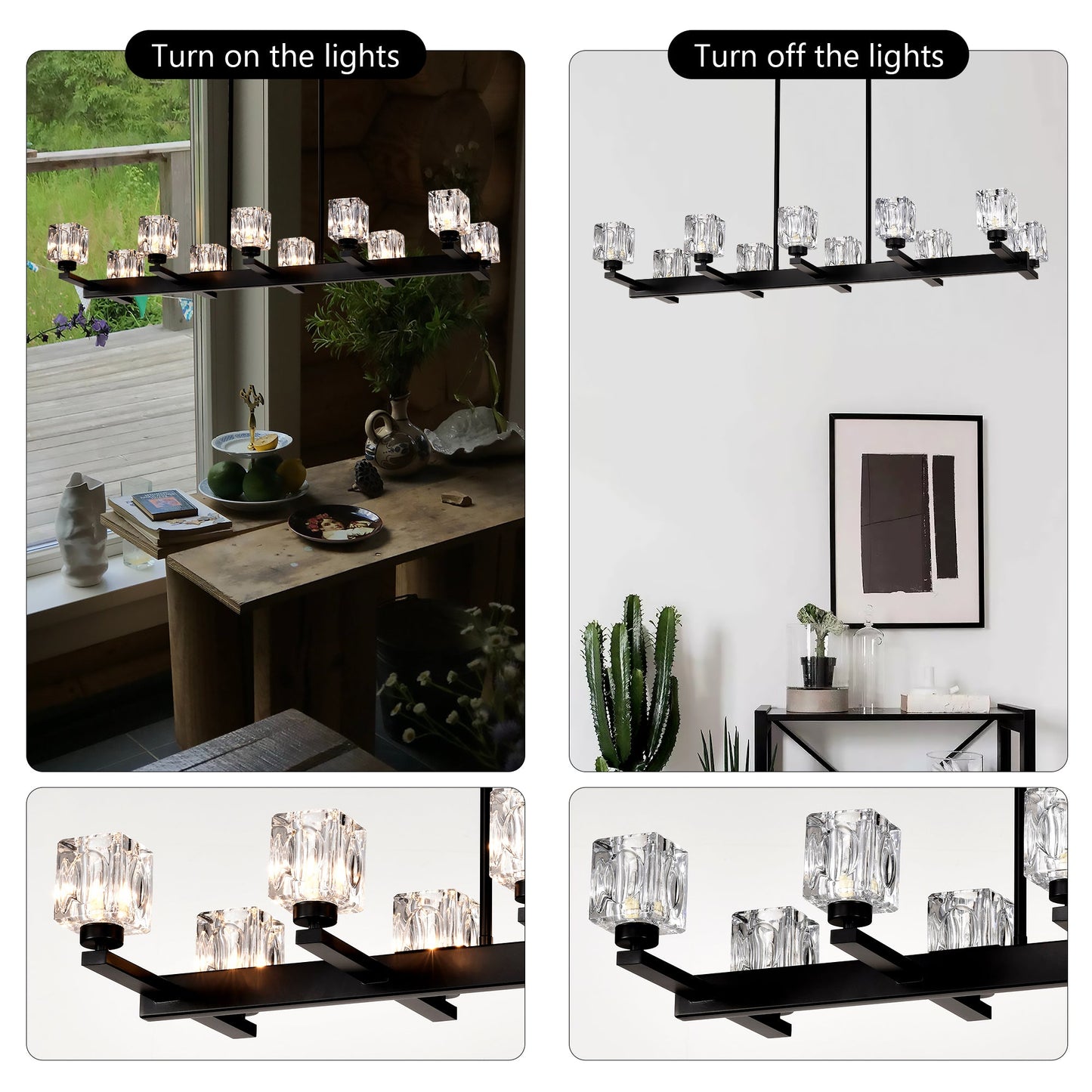 10-Light Chandelier for Dining Room