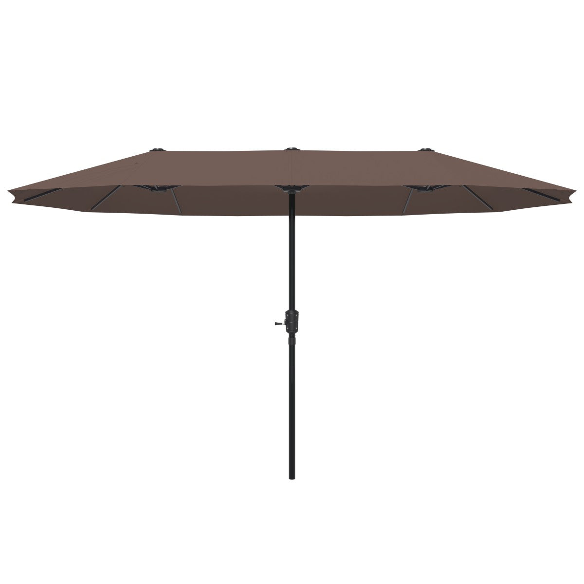 Ainfox 13ft Large Patio Umbrella, Outdoor Double-Sided Rectangle Market Heavy Duty Umbrellas without Base