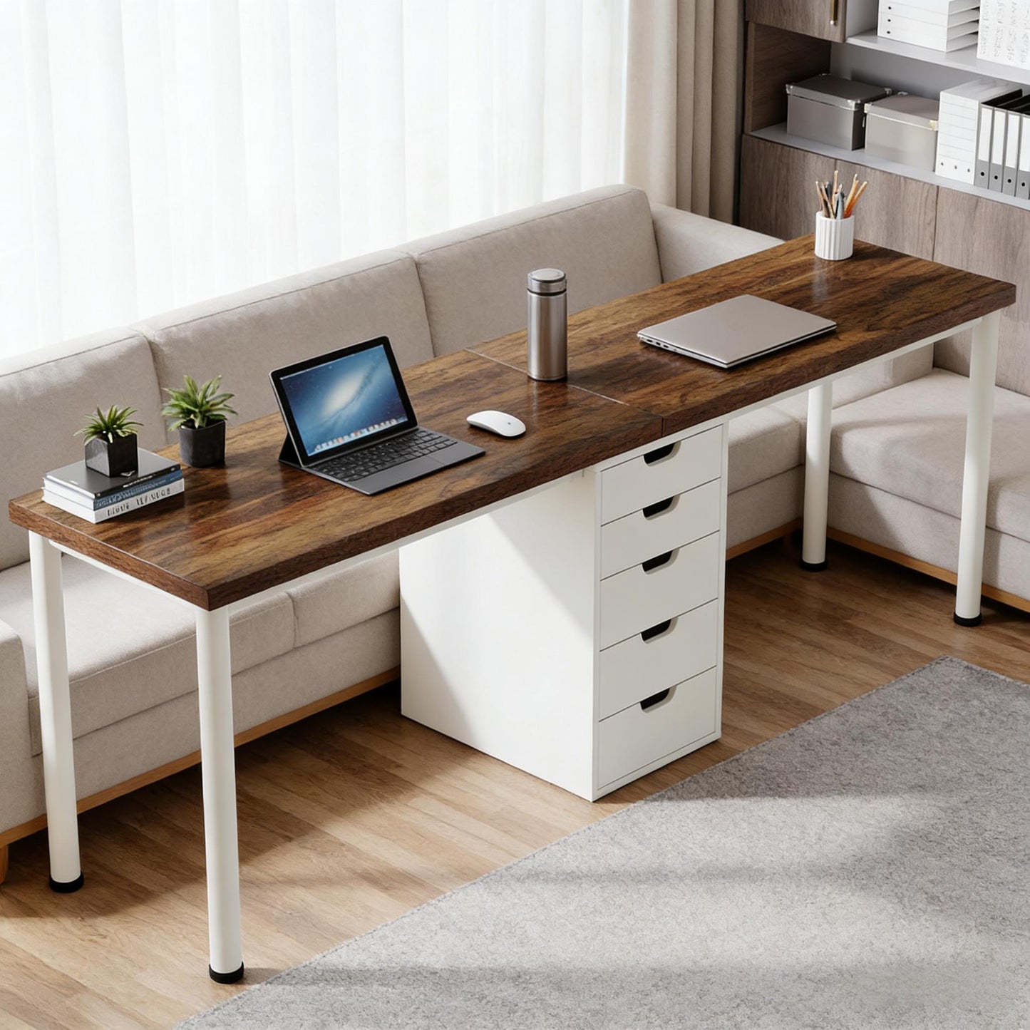 Two Person Computer Desk, Workstation