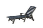 Patio Lounge Chair Outdoor with Reclining Backrest