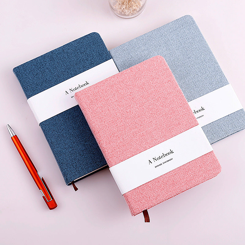 Japanese and Korean Super Thick Small Cloth Notebook for Writing and Sketching