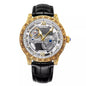 Mens Fashionable Vintage Carved Semi-Automatic Mechanical Watch