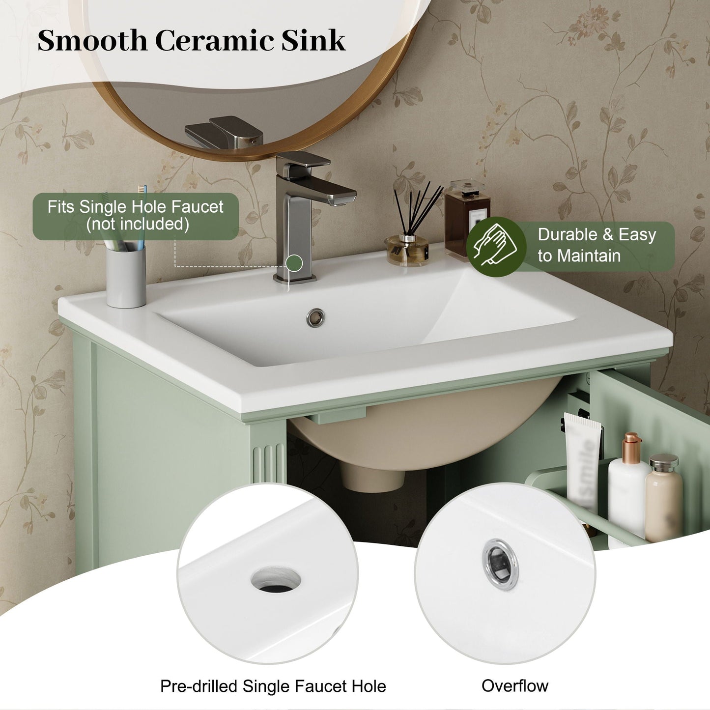 Retro Bathroom Vanity With Sink