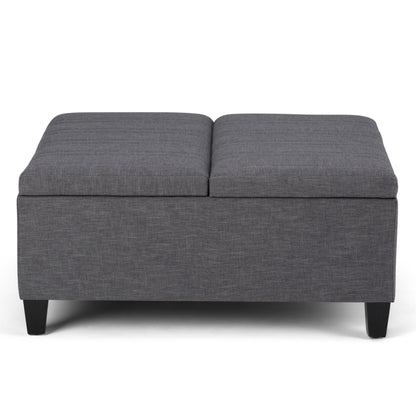 Ellis - Coffee Table Storage Ottoman Contemporary Design