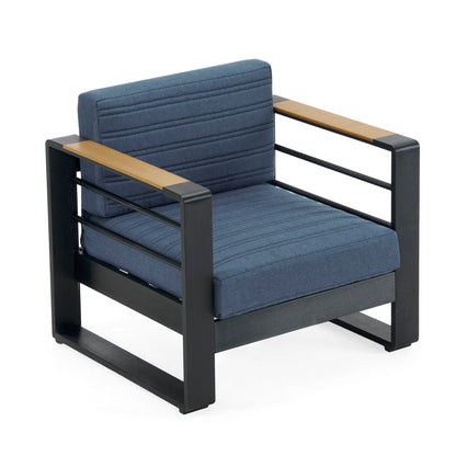 Giovanna Club Chair Set With Aluminum Frame