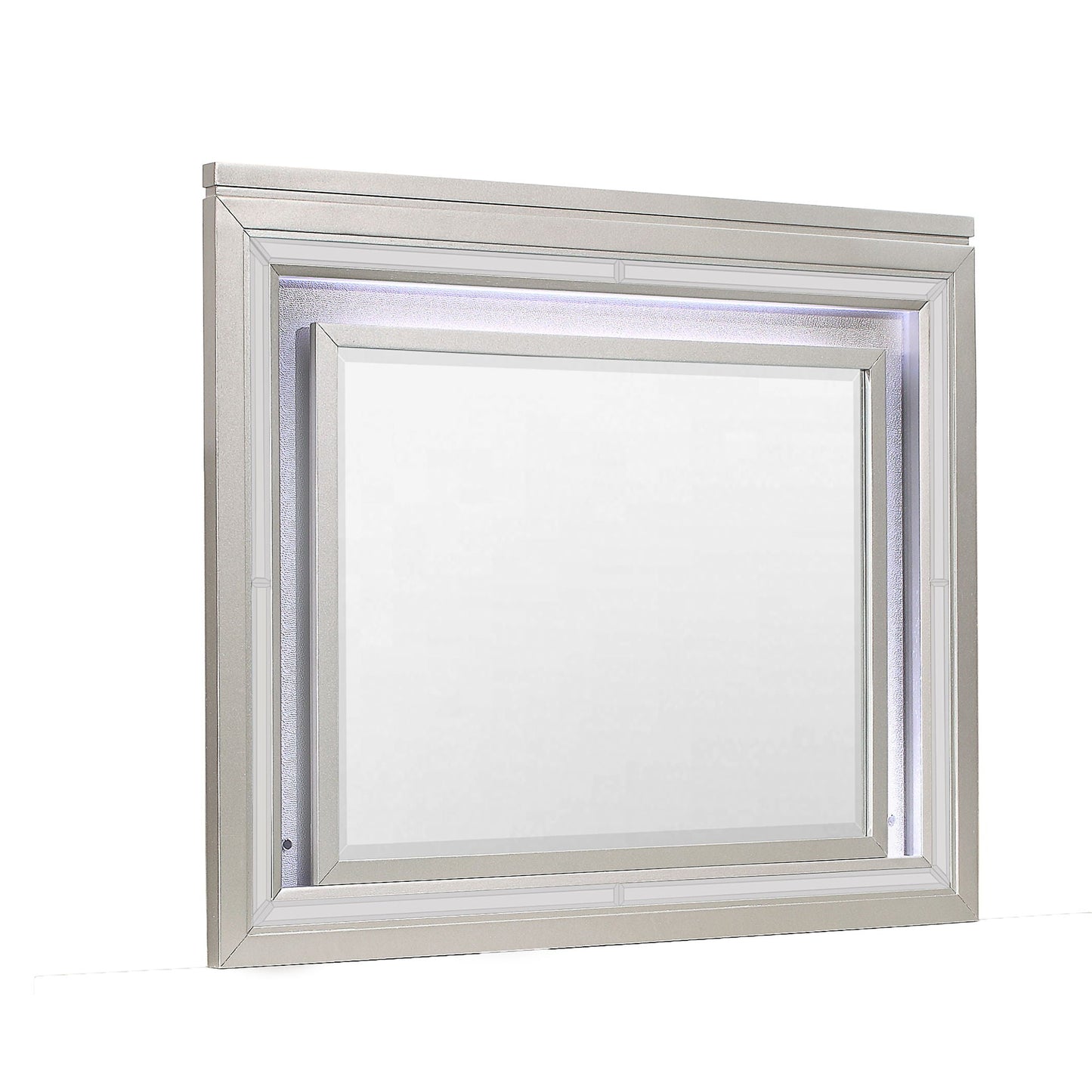 Cross - Glam Mirror With LED - Champagne