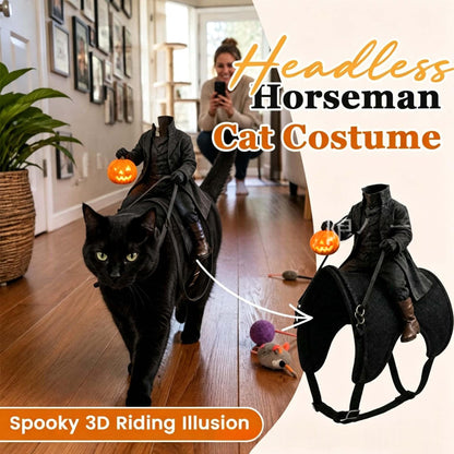Halloween Headless Horseman Cat Costume