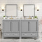 60" White Bathroom Vanity Set