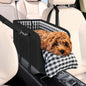 Dog Car Seat Console Booster 11lbs Anti-collapse Center Seat With Soft Cushion & Safety Belt. Portable Carrier For Small Pets. Fits Car Console