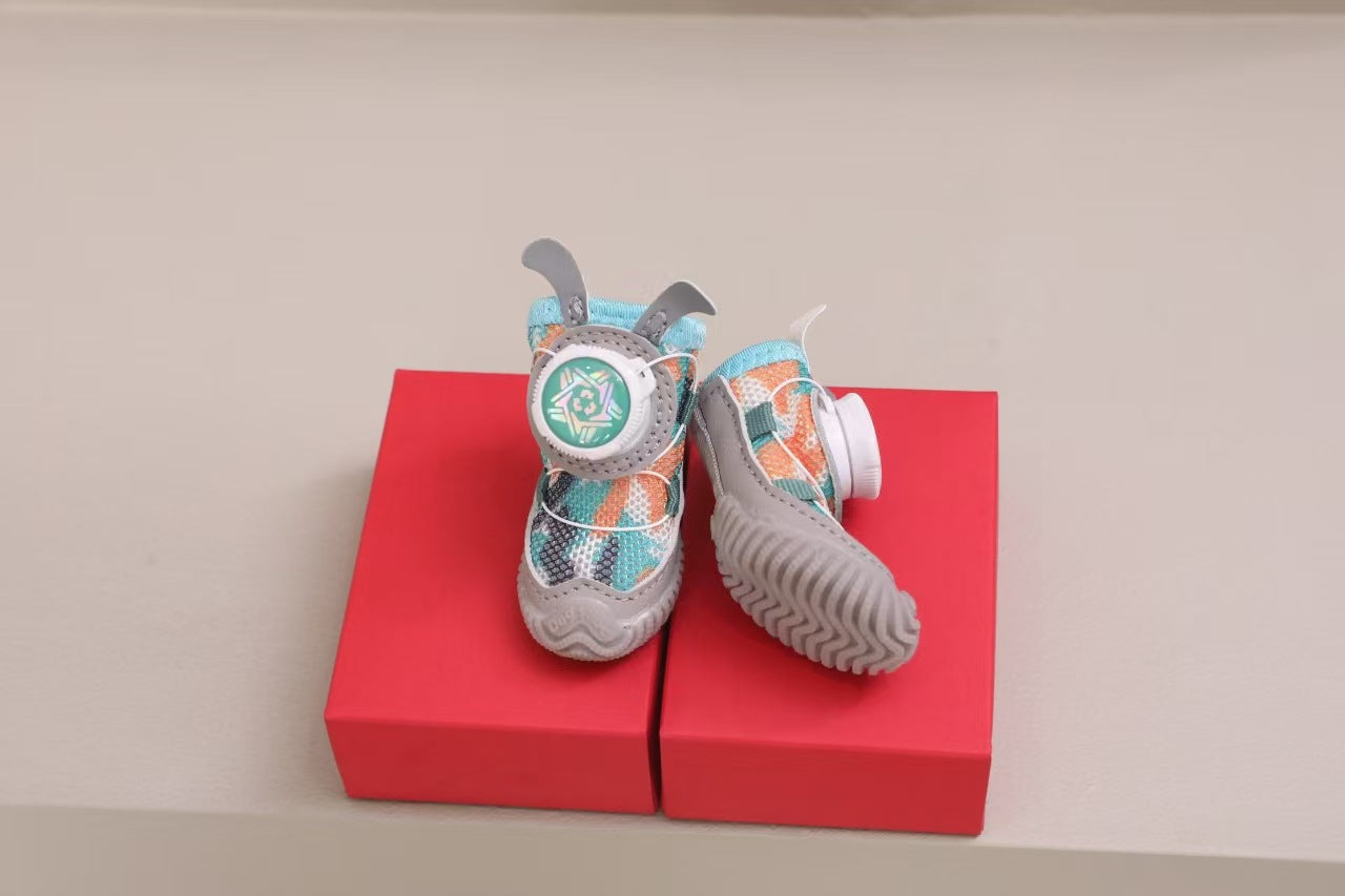 Pet Shoes, Mesh Fabric, Rotating Button, Small Dogs