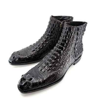 Maurice El Paso Hornback Alligator Boot Black