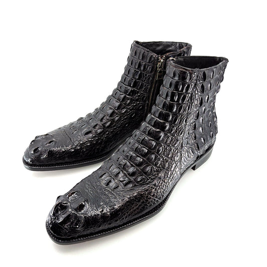 Maurice El Paso Hornback Alligator Boot Black