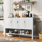 U_STYLE 55.1'' Storage Sideboard with 4-Doors