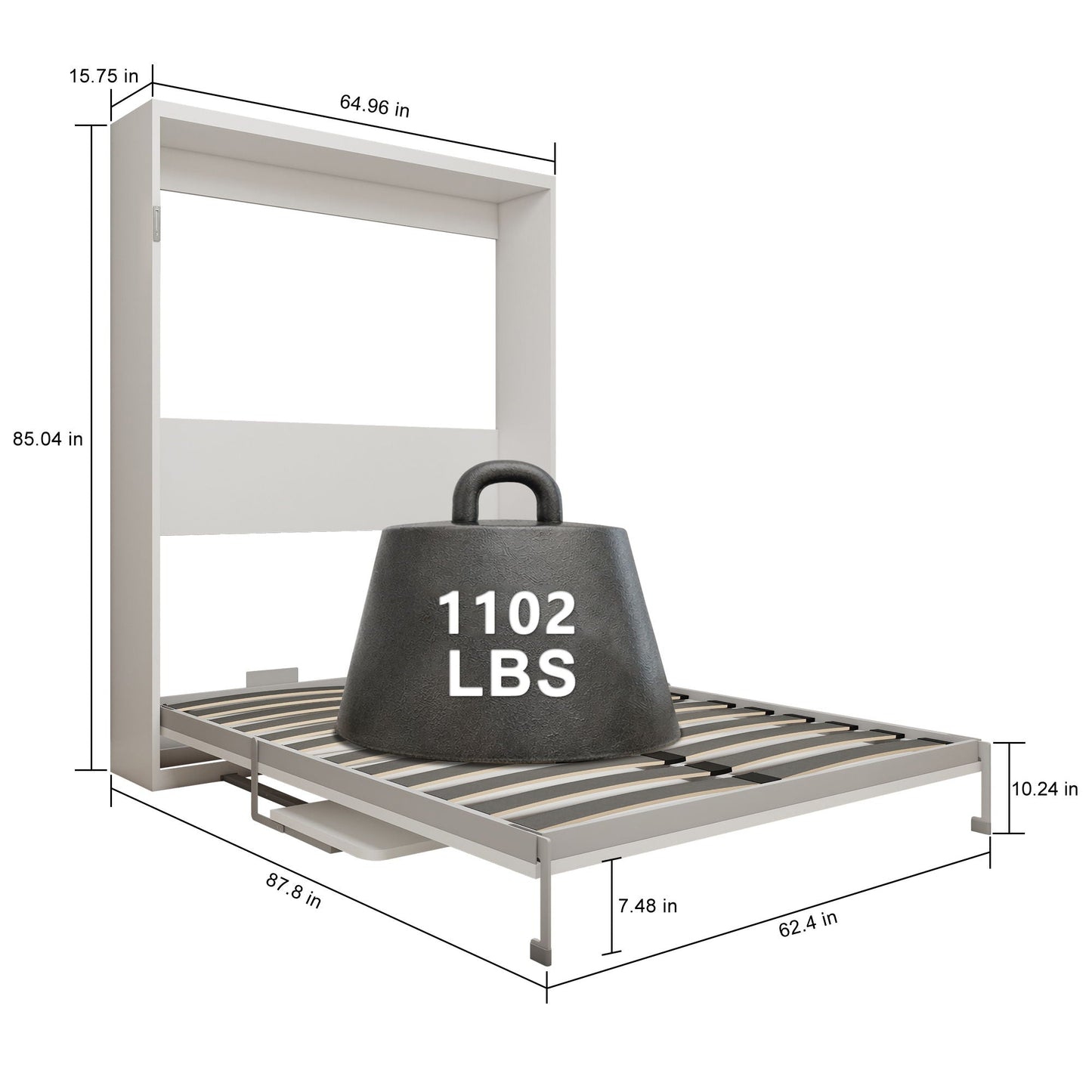 Folding Vertical Murphy Wall Bed