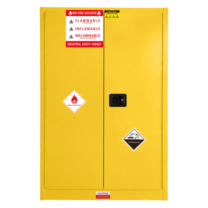 90 Gal Flammable Safety Cabinet, 43"W x 34"D x 65"H