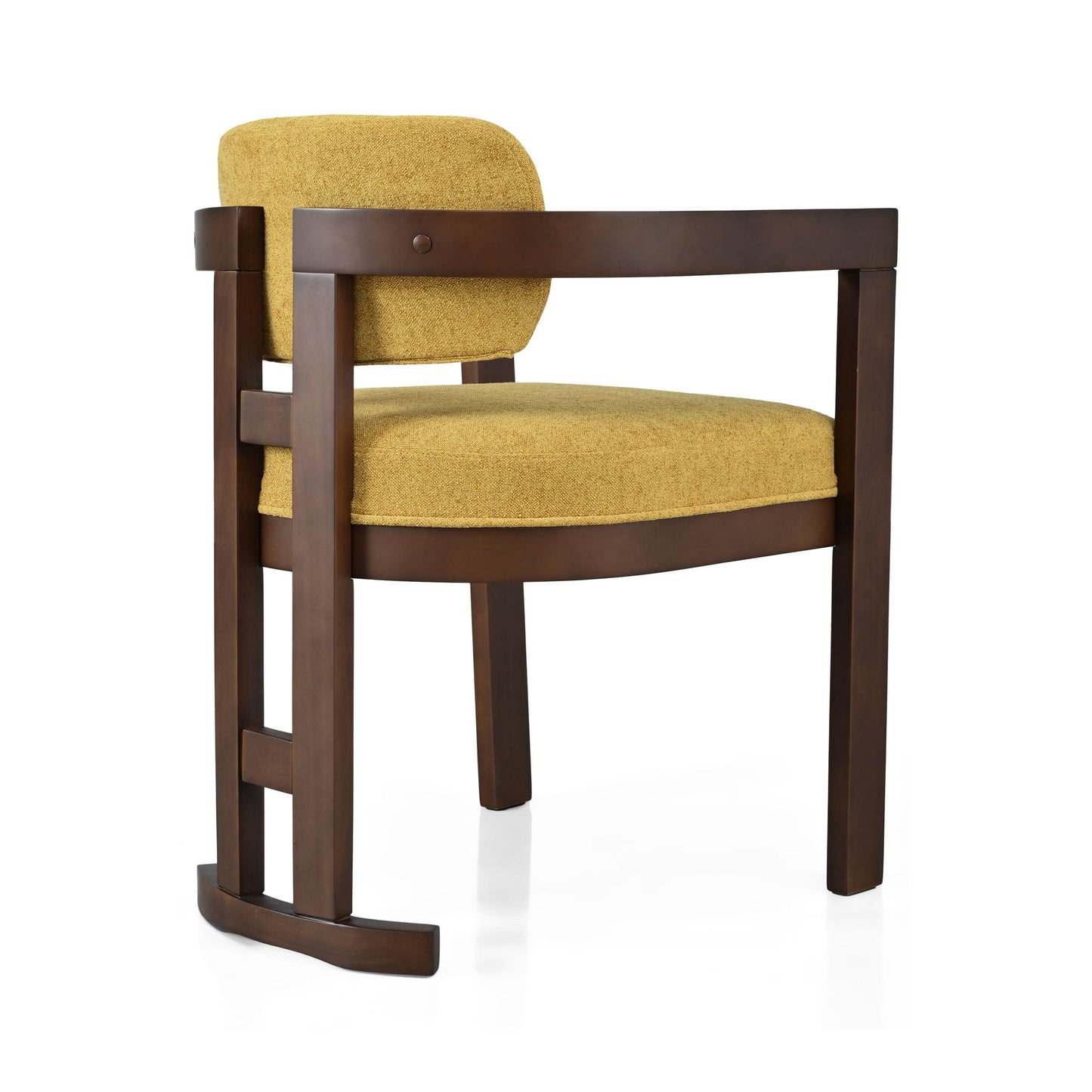 Stylish Indoor Upholstered Wood Dining Chair Set of 2