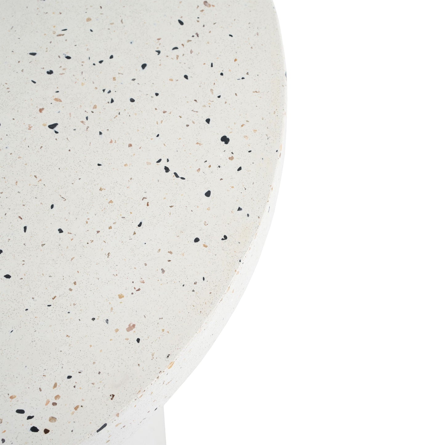 Terrazzo Outdoor Side Table - White