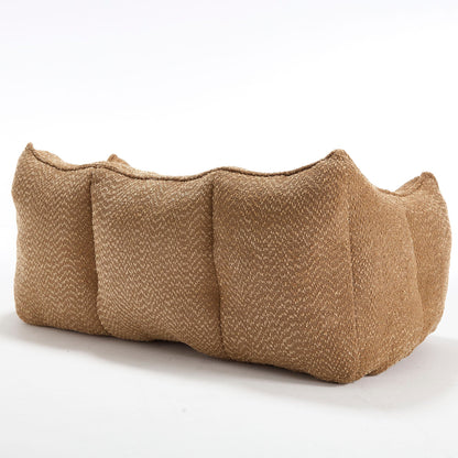 Comfortable Dual Beanbag Chair With High Resilience Foam Core For 2 People