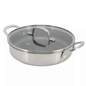 Better Chef 11-Inch 3-Ply Stainless Steel Nonstick Deep Fry Pan with Lid