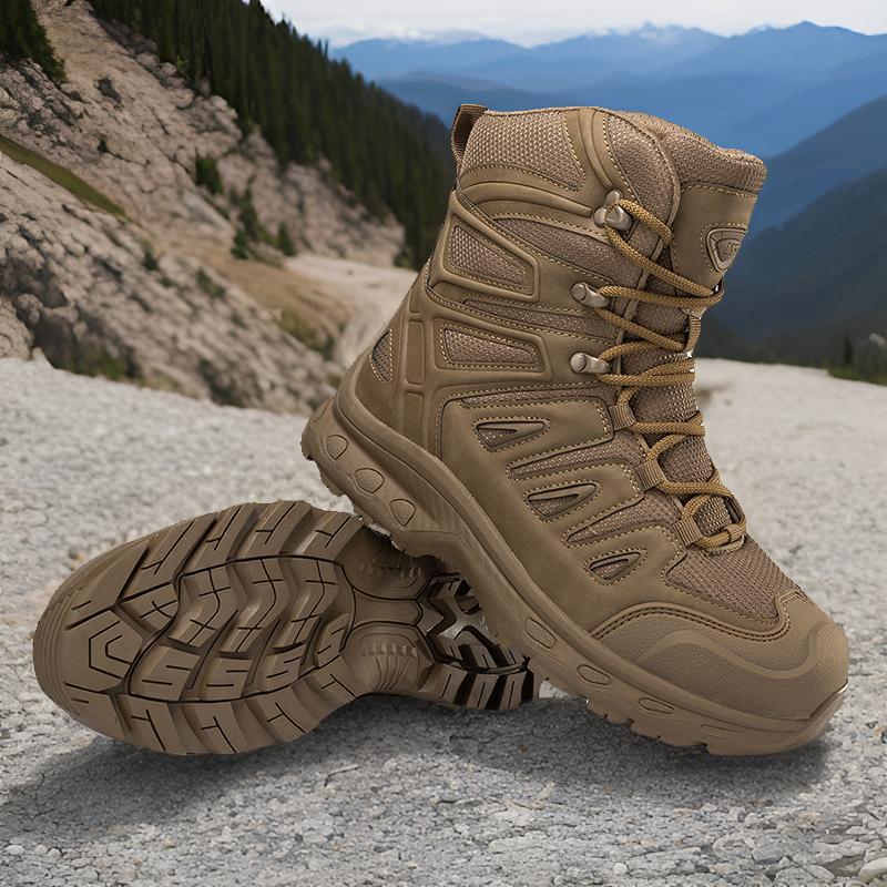 Men's Mid-Top Outdoor Hiking Boots In Plus Size 47