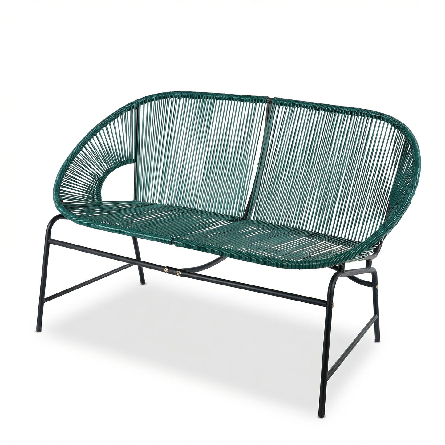 Nusa Outdoor Patio Wicker 3-Piece Chat Set