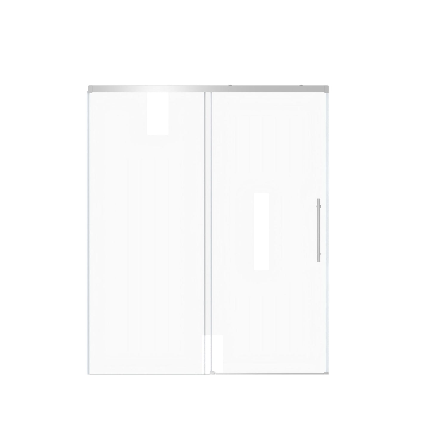Frameless Single Sliding Shower Door With Handle